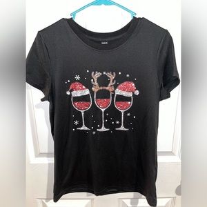 Wine Christmas T-shirt